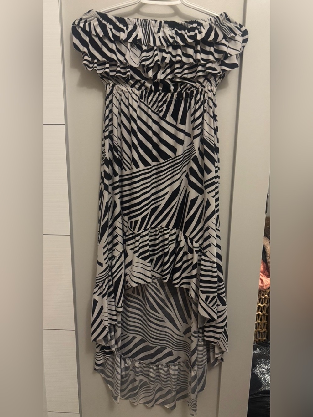 Zebra PrintTube Top Dress. Worn once, size large. Spanish feel